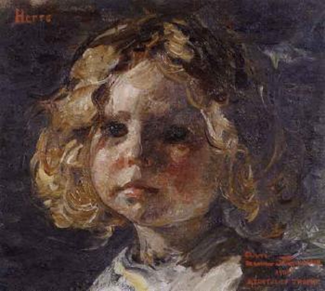 Portrait of the artist daugter, Hette by Jan Zoetelief Tromp