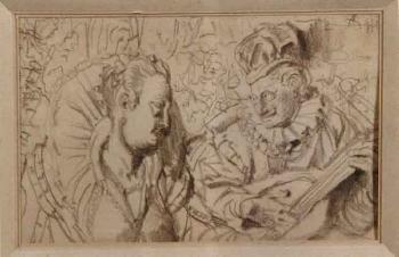 Harlequin by Adolph Menzel