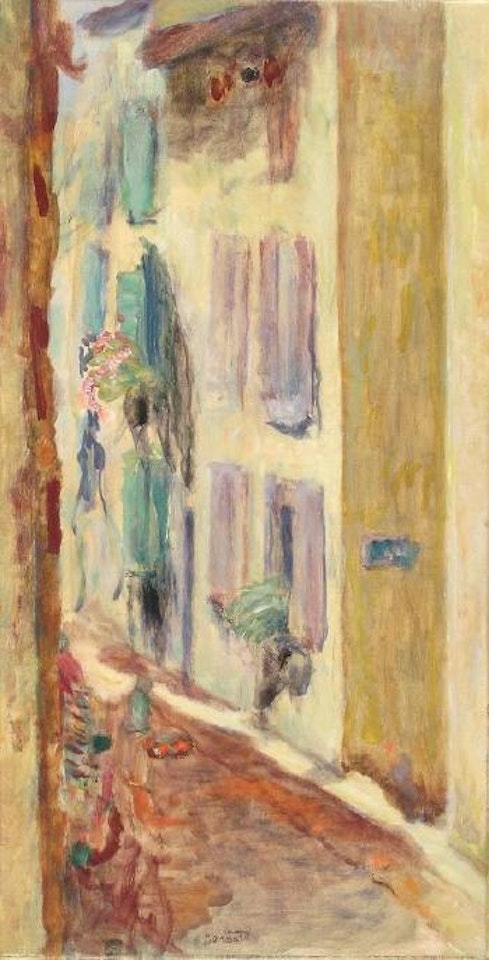 Rue aux volets verts, Saint-Tropez by Pierre Bonnard