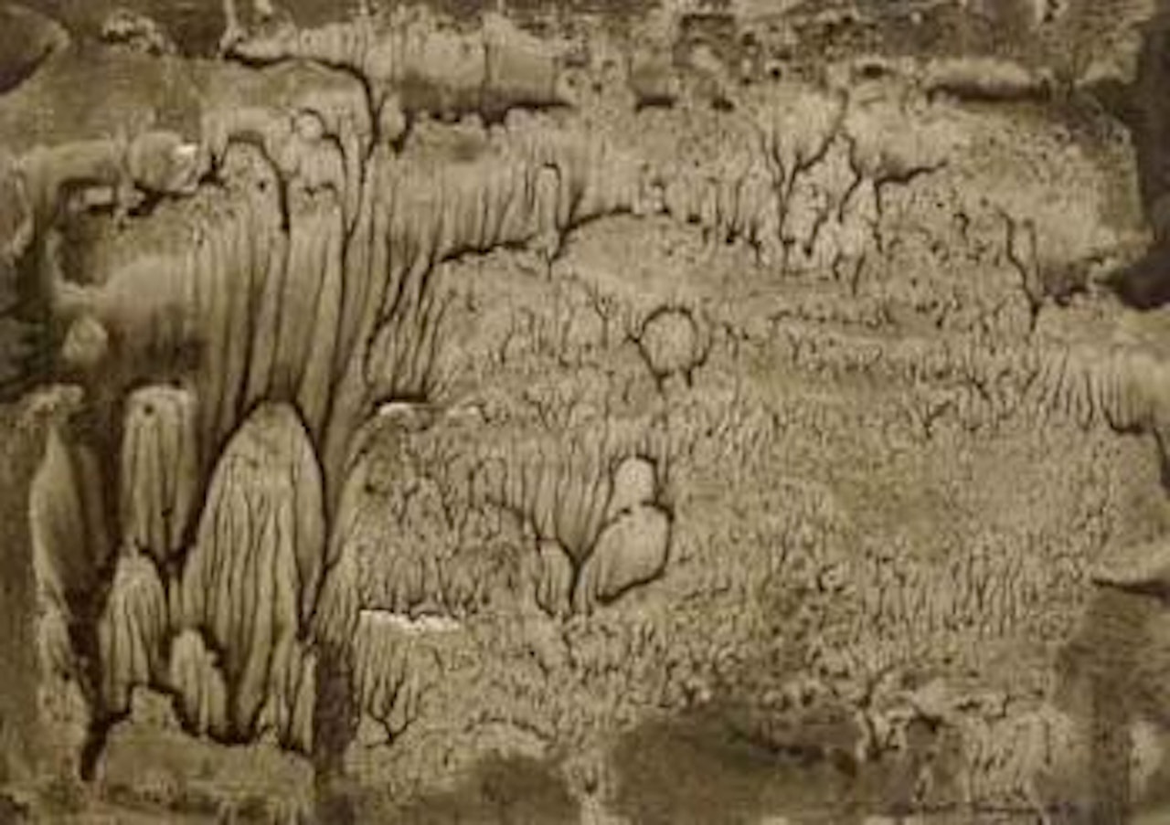 Surrealist landscape by Oscar Dominguez