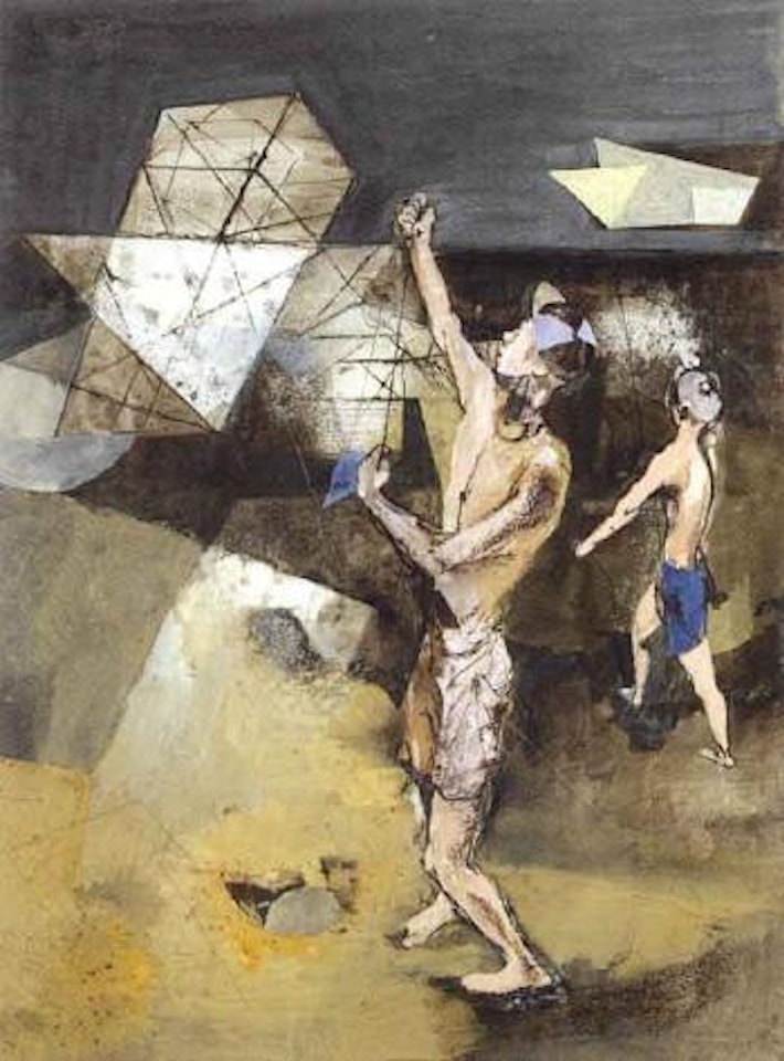 Kite flyers by Keith Vaughan