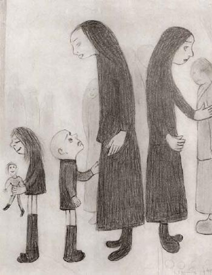 Group of people by Laurence Stephen Lowry
