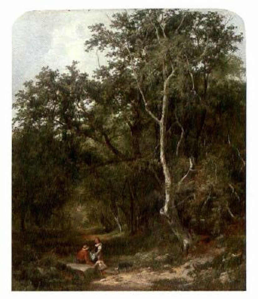 Gathering berries by Sidney Richard Percy