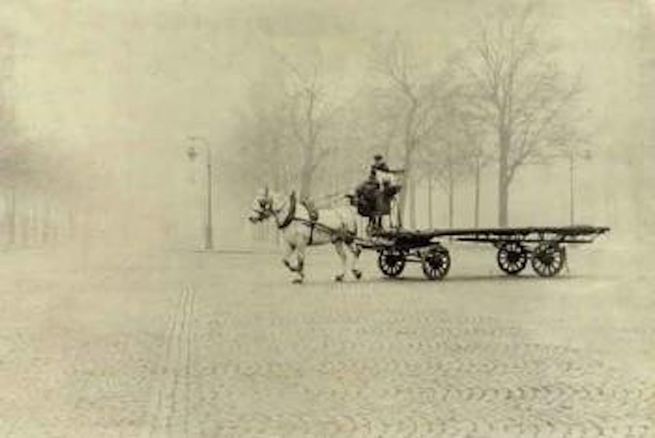 Horse and cart, Paris by Robert Frank