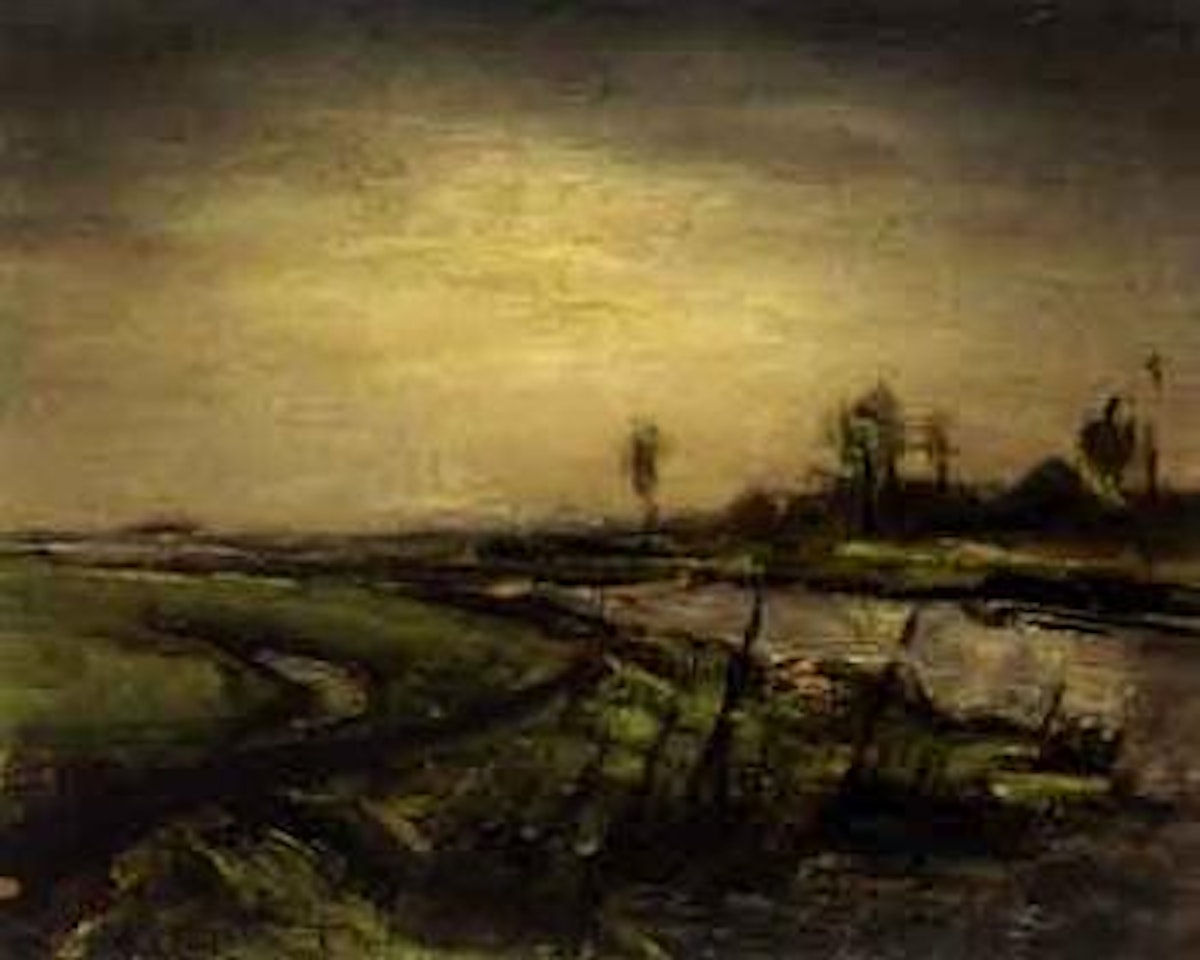 Landscape with waterway by Arnout Colnot