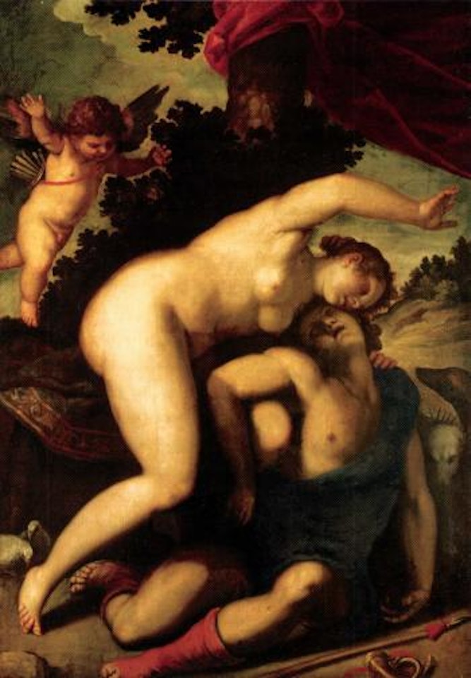 Venus and Adonis by Jacopo Palma il Giovane