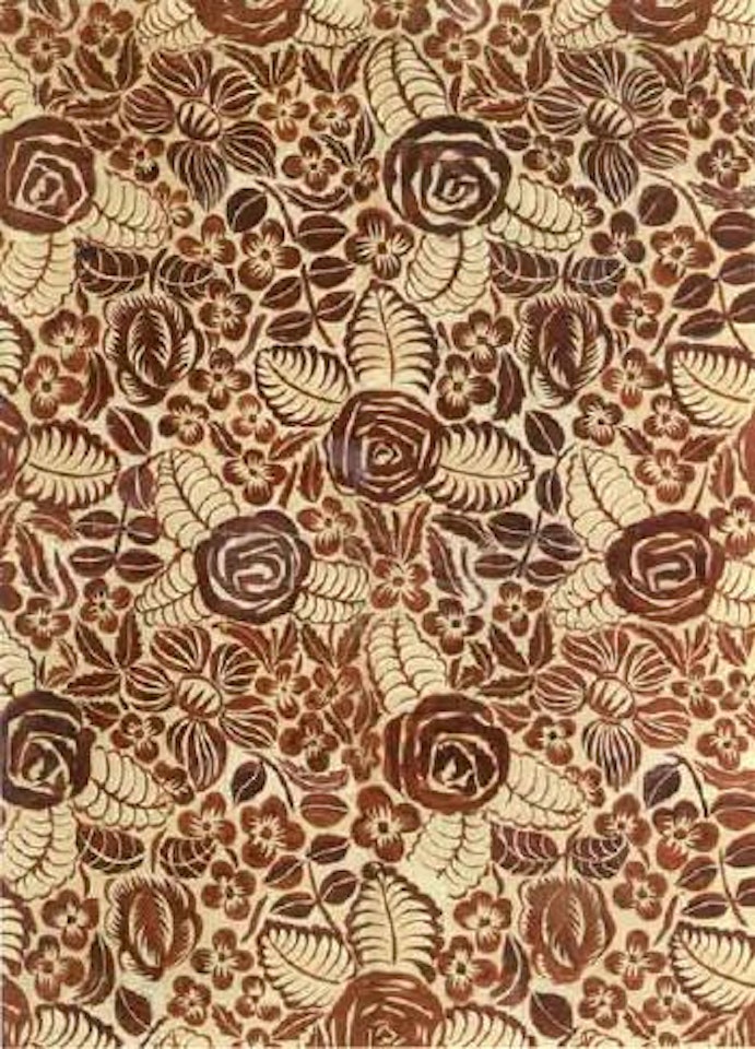 Cloth design with roses by Raoul Dufy