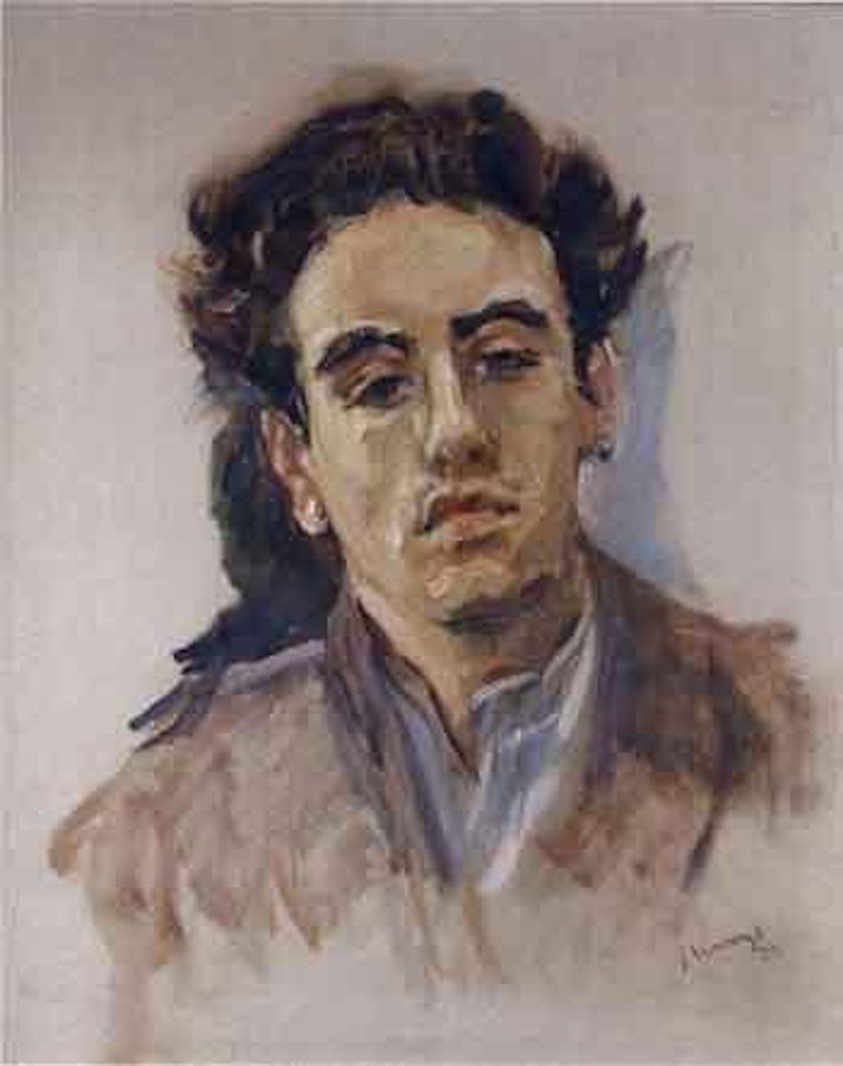 Portrait of young man by Max Slevogt
