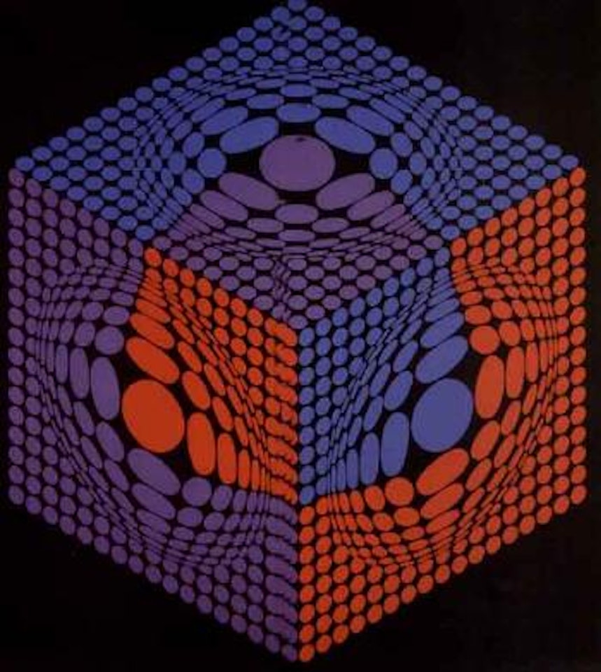 Hexa-tri-c by Victor Vasarely
