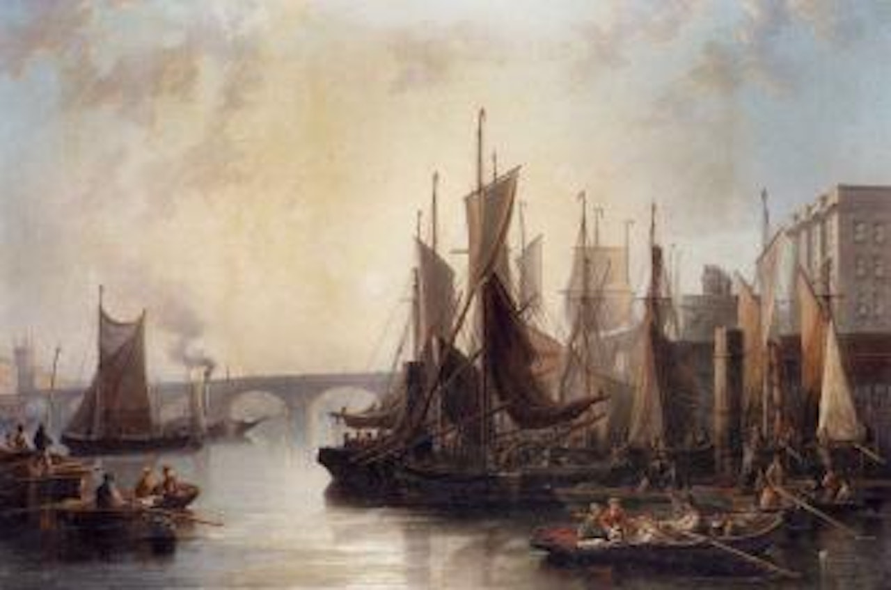 Evening, The Pool of London by John Wilson Carmichael
