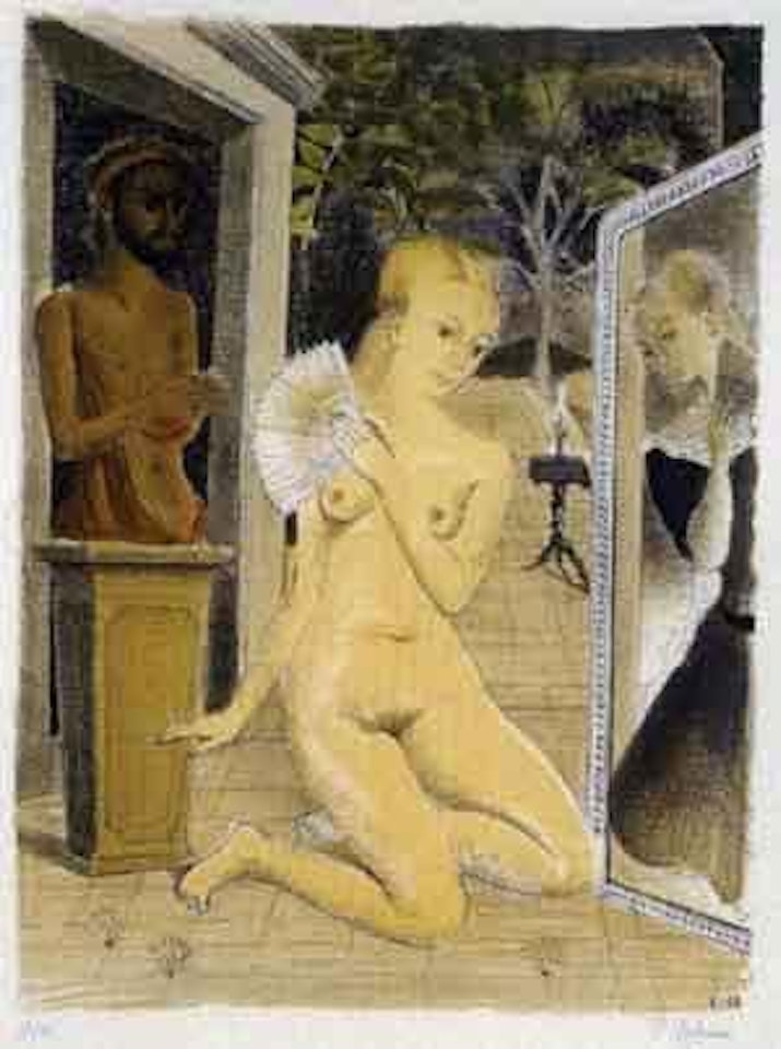 L'eventail by Paul Delvaux