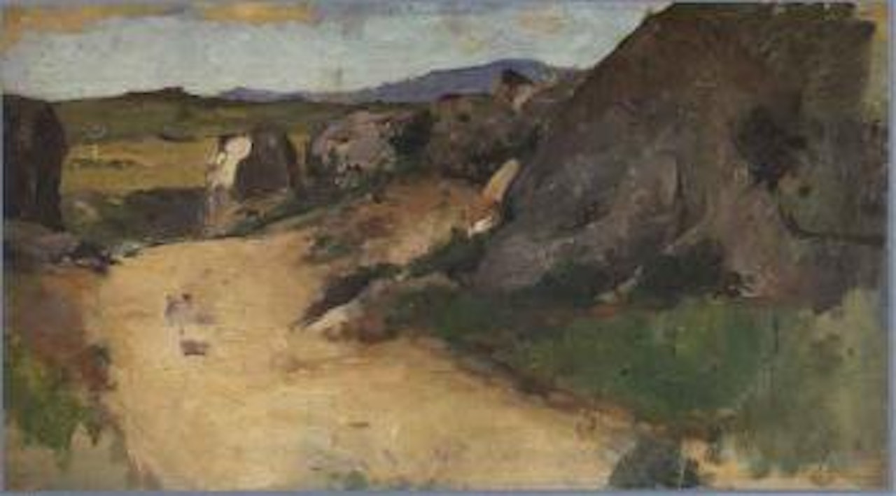 Mountain path by Joaquin Sorolla Y Bastida