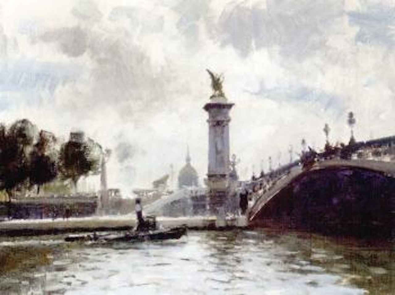 Pont Alexandre III, Paris by Edward Seago
