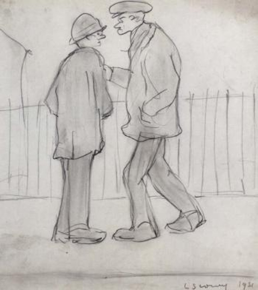 Two men by Laurence Stephen Lowry