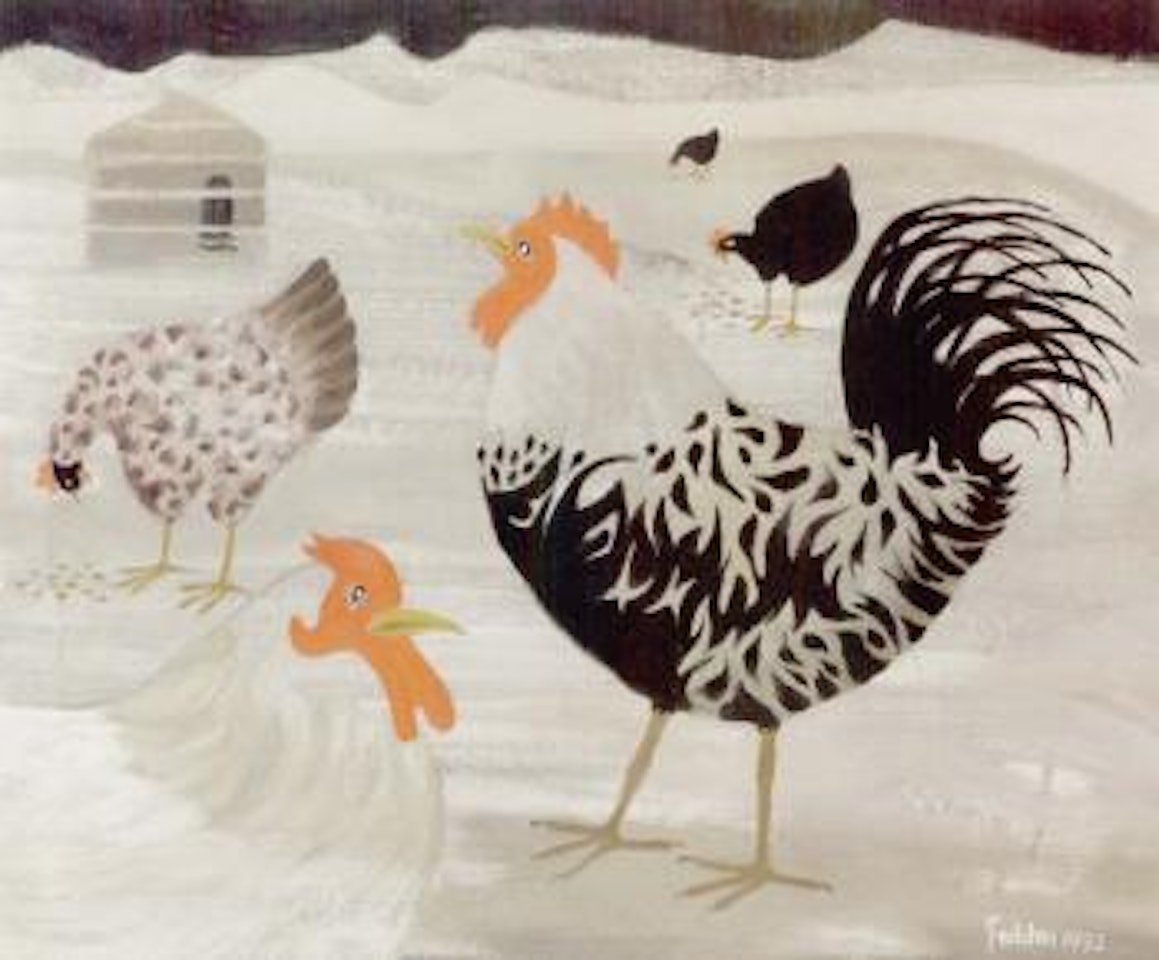 Lis' hens by Mary Fedden