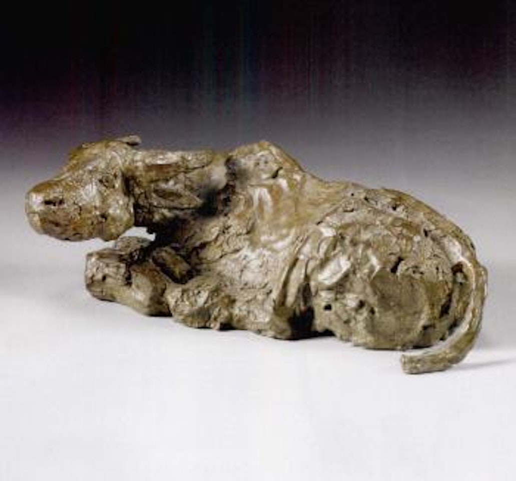Lying down buffalo by Elisabeth Frink