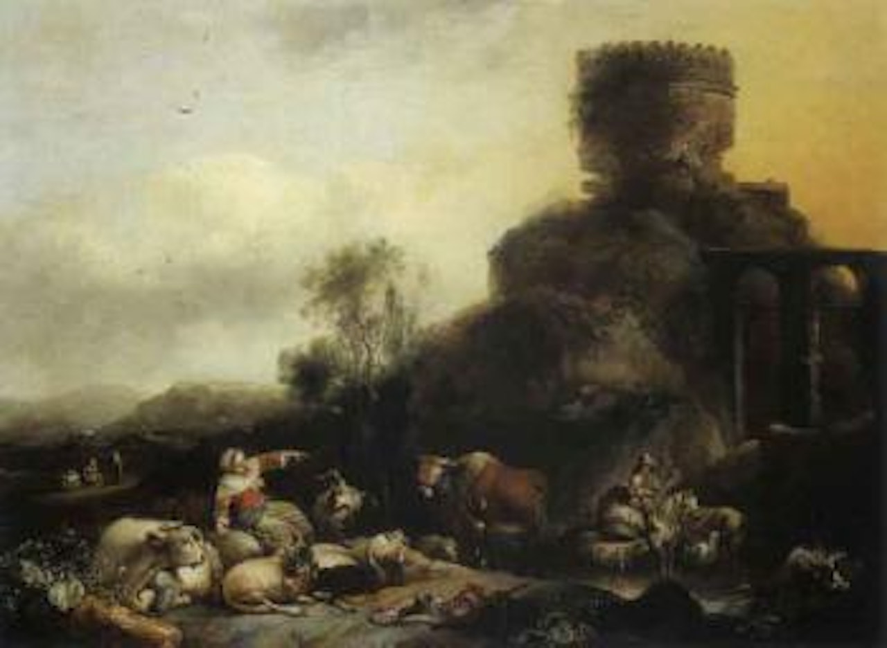 Pastoral scene by Christian Wilhelm Ernst Dietrich