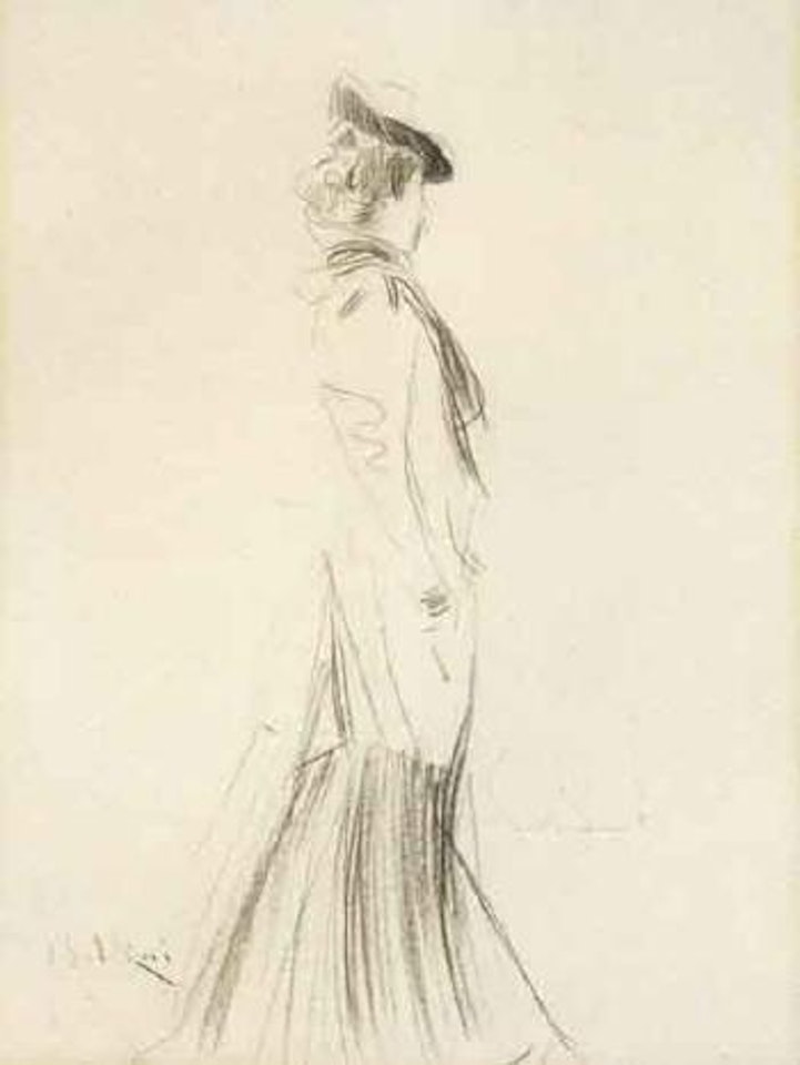 Woman with hat by Giovanni Boldini