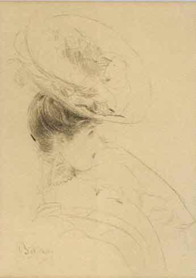 Woman with hat by Giovanni Boldini