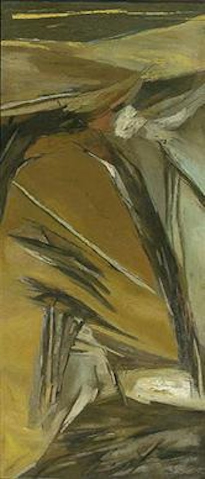 Untitled, composition by Ram Kumar
