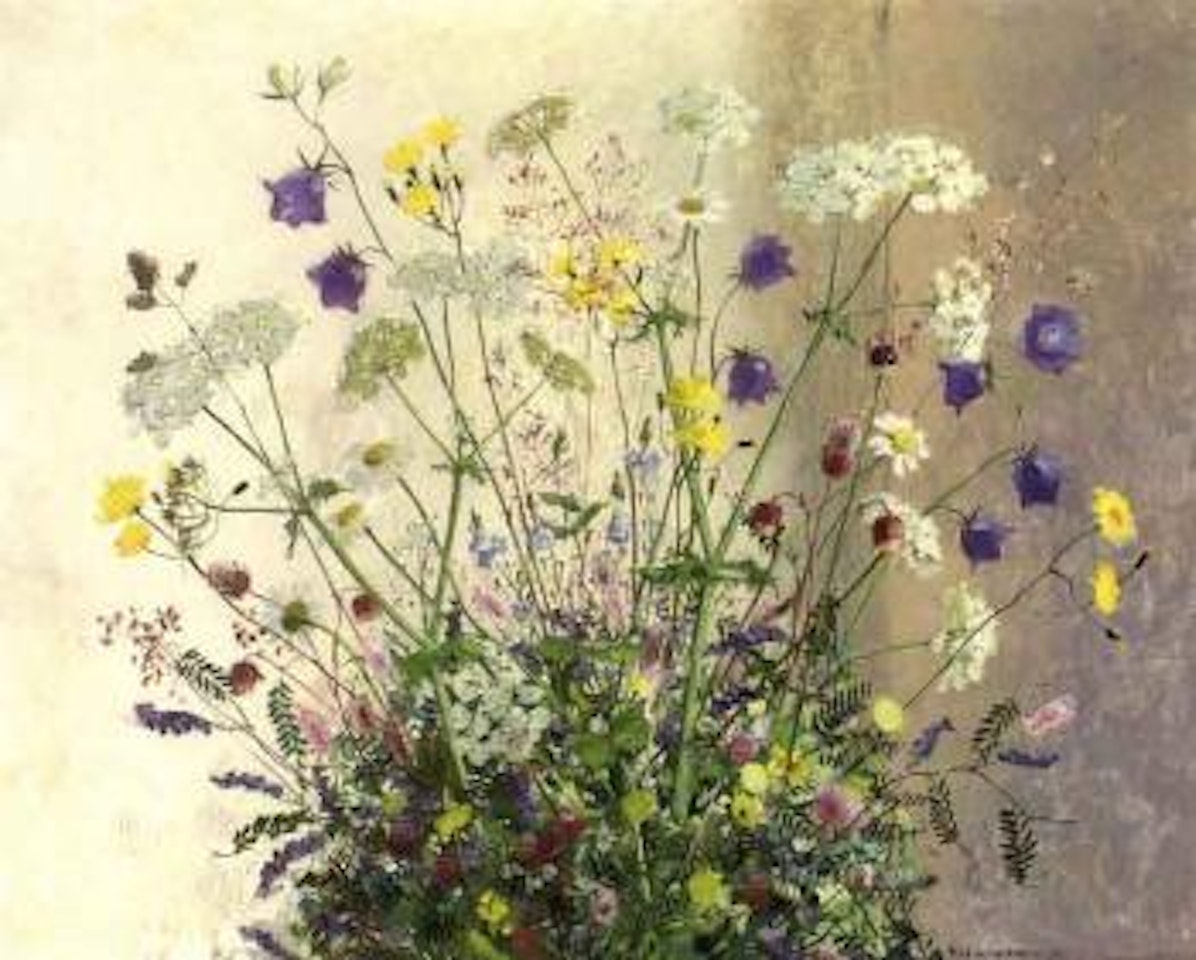Midsummer flowers by Olle Hjortzberg