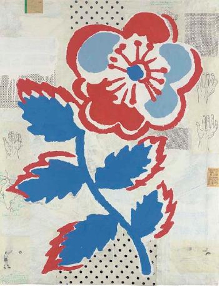 Light blue flower no.2 by Donald Baechler