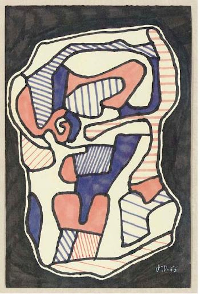 Le pot de confiture IV by Jean Dubuffet