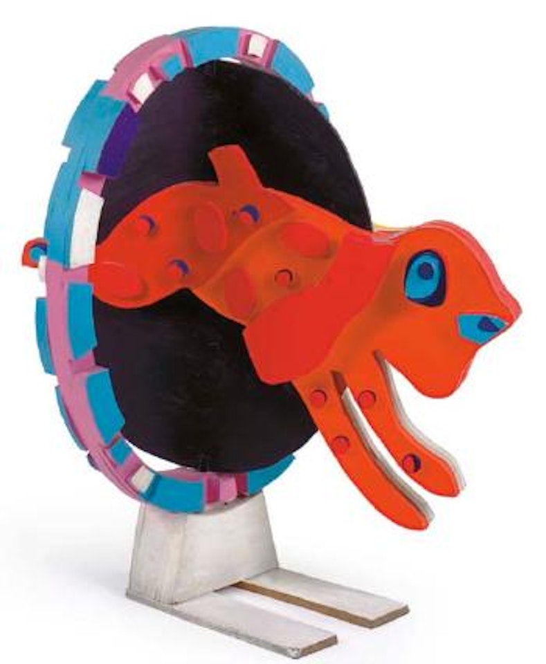 Circus series, jumping dog by Karel Appel