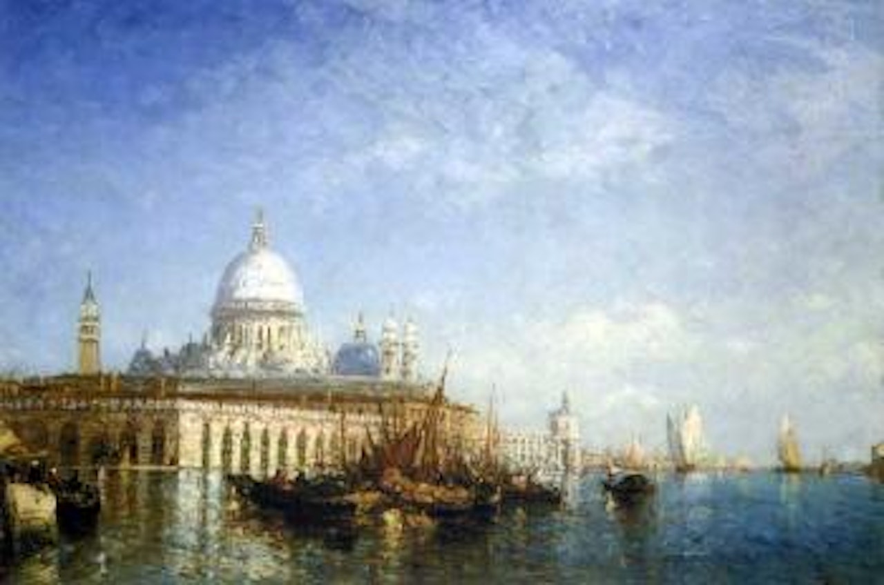 La Salute vue de la Giudecca by Félix Ziem