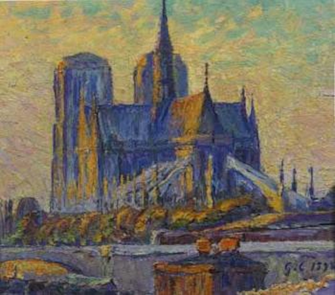 Notre-Dame de Paris vue du Port aux Vins by Gustave Cariot