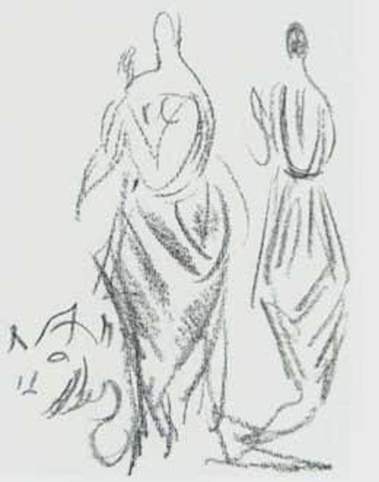 Etude pour une robe de Paul Poiret by Raoul Dufy