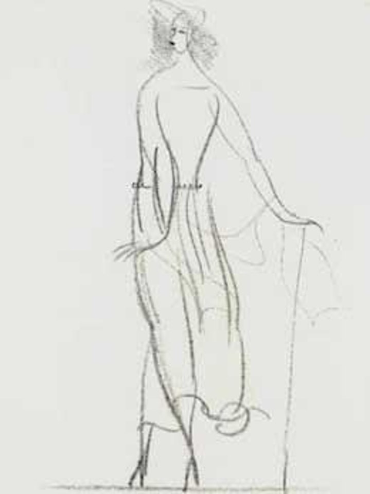 Etude pour une robe de Paul Poiret by Raoul Dufy