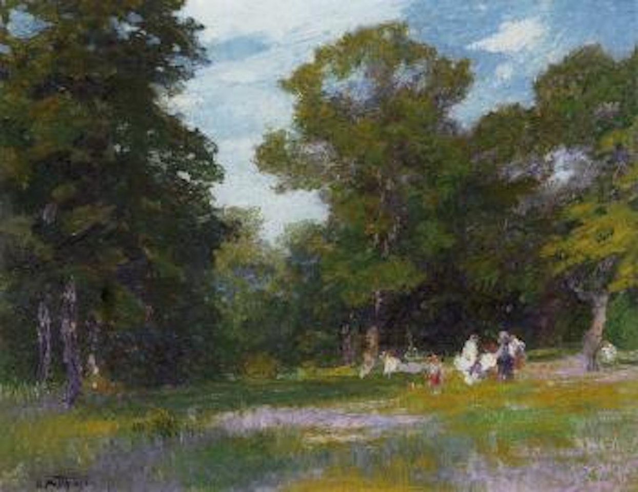 In the woods by Edward Henry Potthast