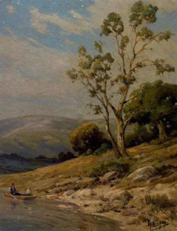 California landscape. Sundown by Angel Espoy