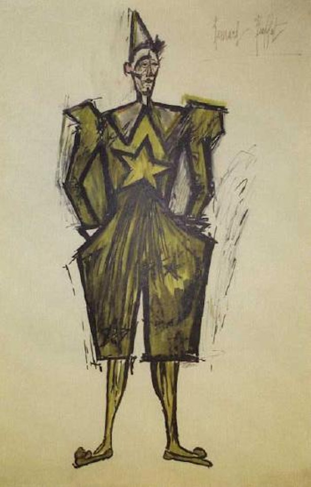 Clown blanc I by Bernard Buffet