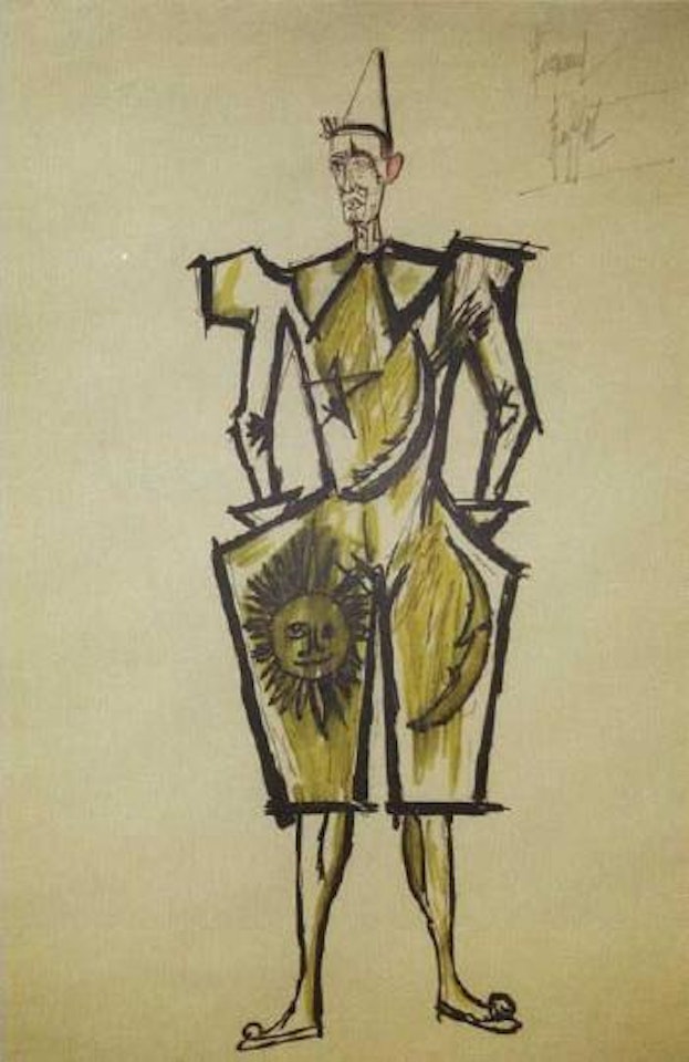 Clown blanc II by Bernard Buffet