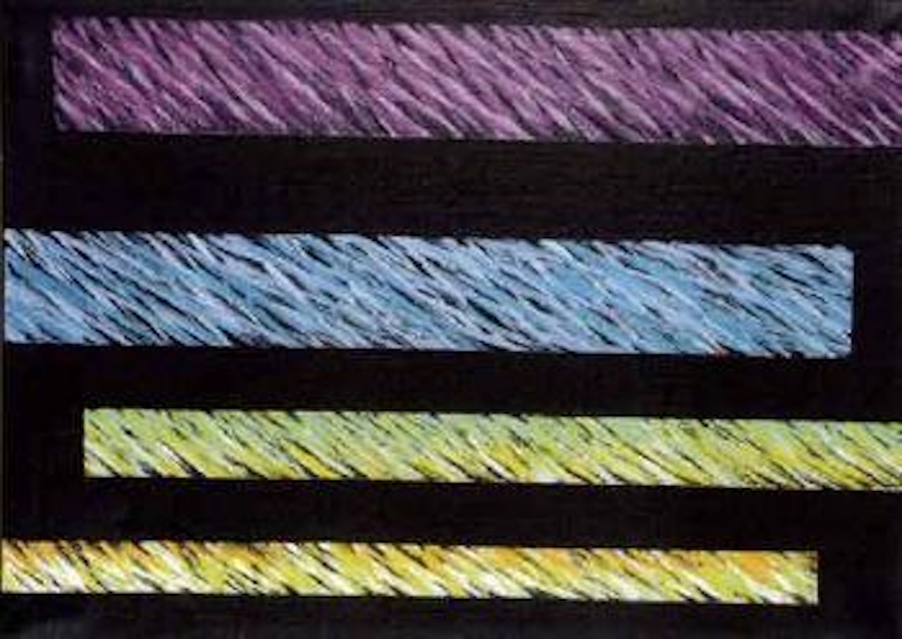 Dark stripes by Piero Dorazio