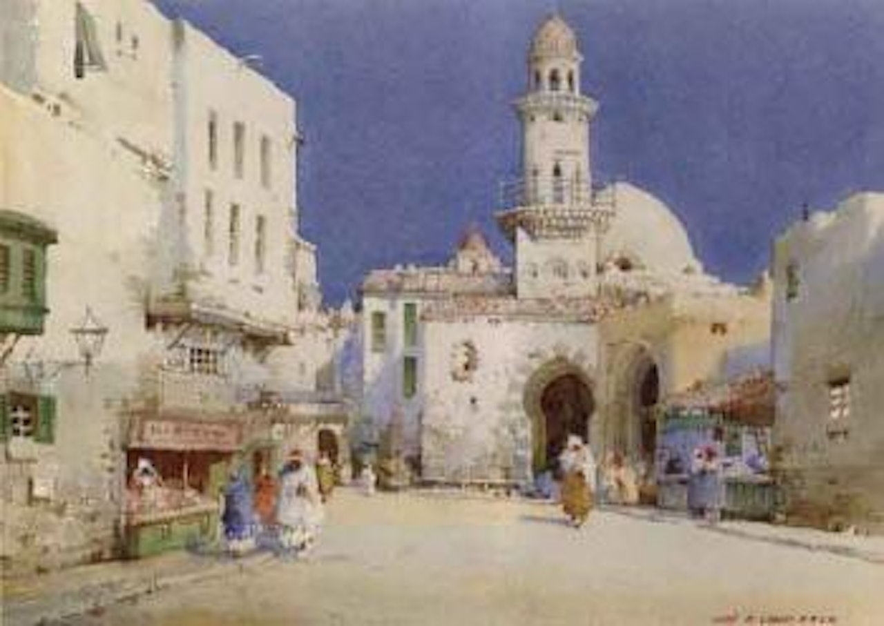 Street scene in the Maghreb by Noel Harry Leaver