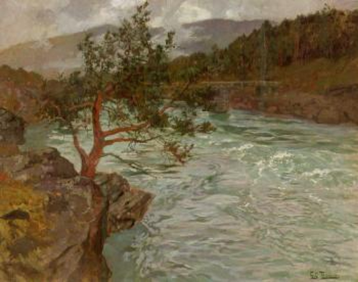 River Otta, Norway by Fritz Thaulow
