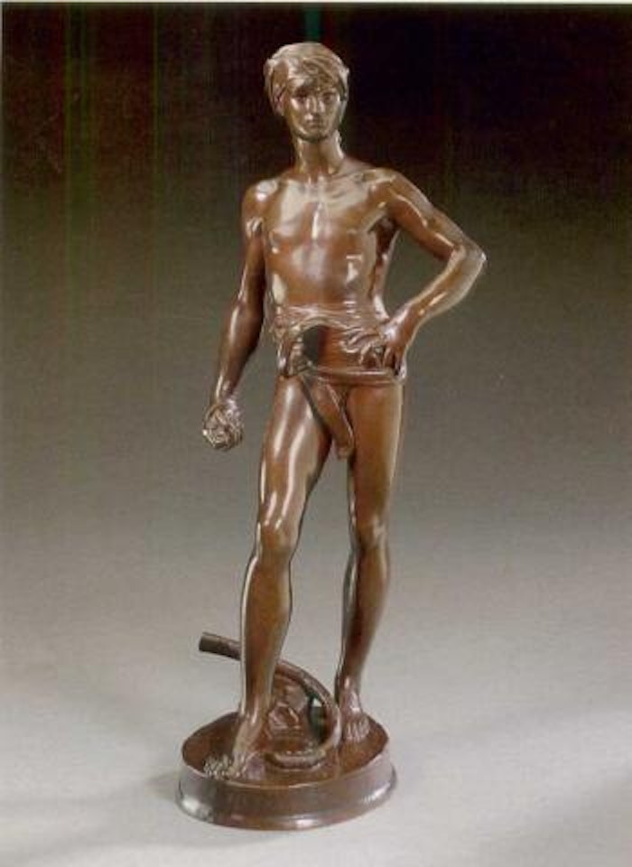 David avant le combat by Marius Jean Antonin Mercie