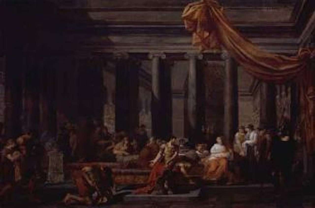 Classical scene by French School