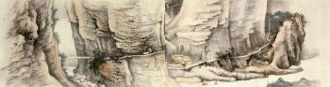 Plucking lingzhi by Zhang Daqian