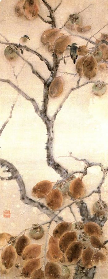Frosty persimmons by Gao Qifeng
