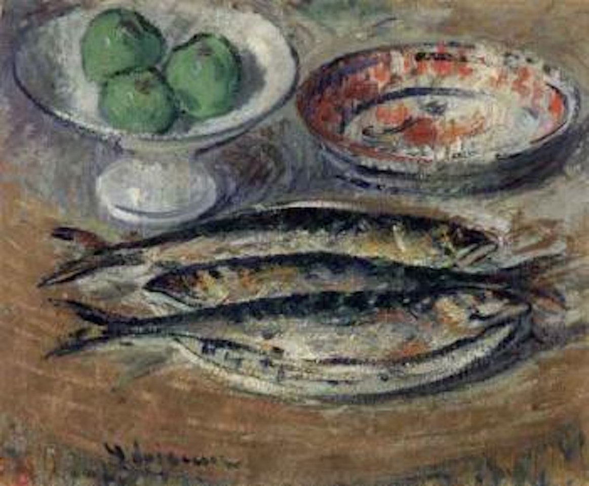L'assiette aux trois maquereaux by Gustave Loiseau