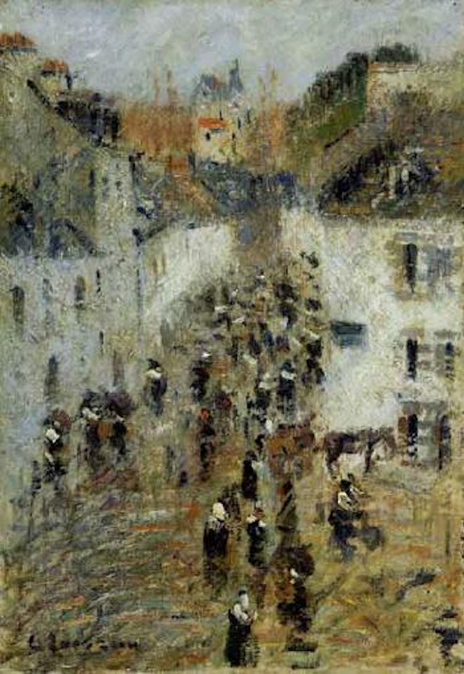 Sortie de messe a Pont-Aven by Gustave Loiseau