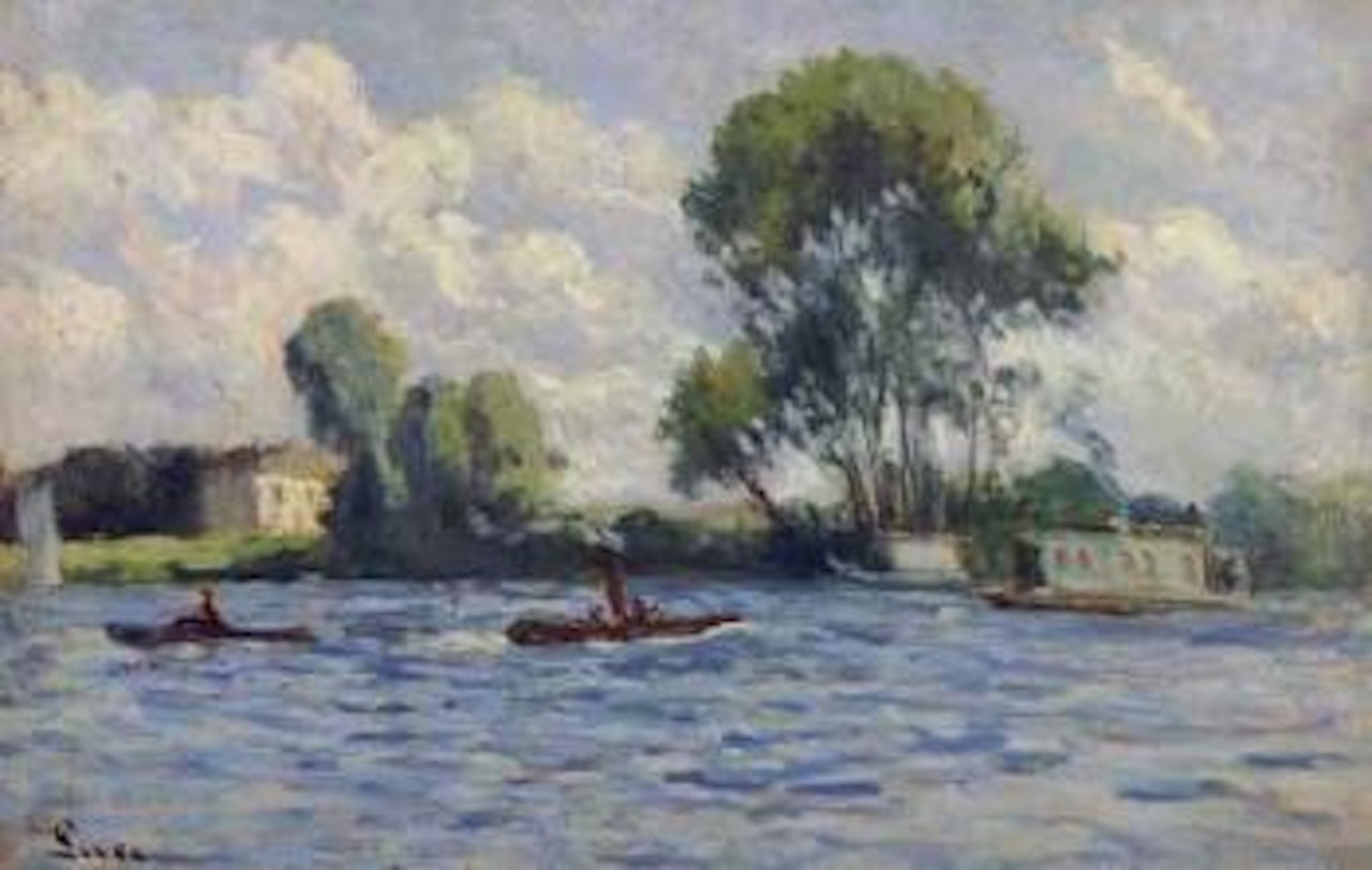 Remorqueur sur la Seine by Maximilien Luce