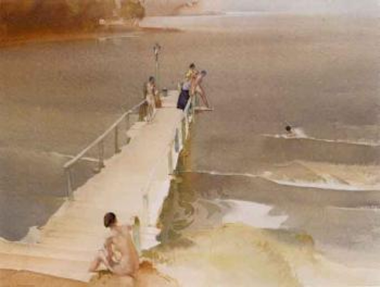 Bathing belles by William Russell Flint