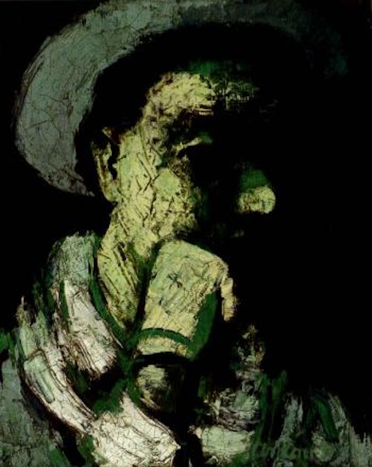 Man in green by Mordecai Ardon