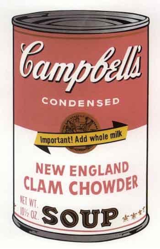 Campbell's Soup II, New England Clam Chowder by Andy Warhol