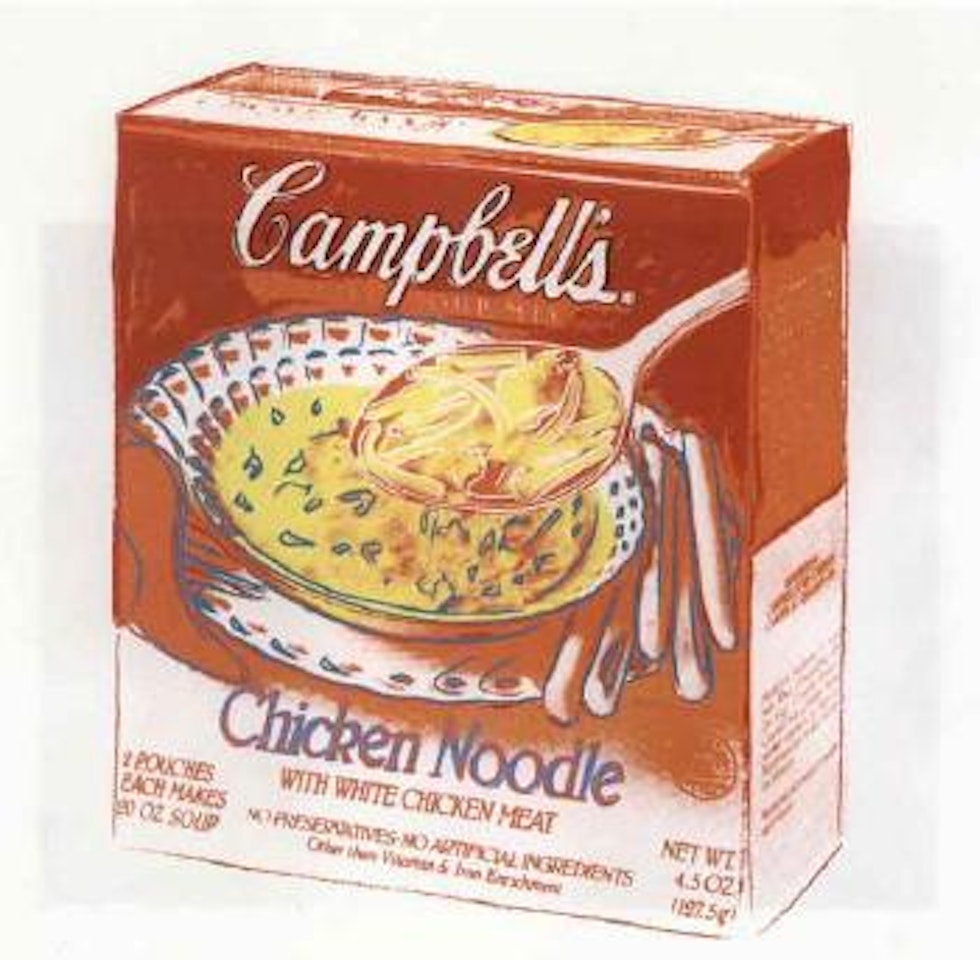 Campbell's chicken noodle by Andy Warhol